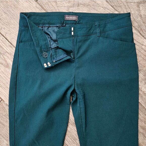 Van Heusen Teal Green Stretch Dress Pants Size 0 - Picture 6 of 10
